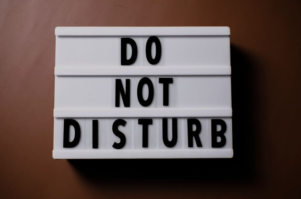 no distractions