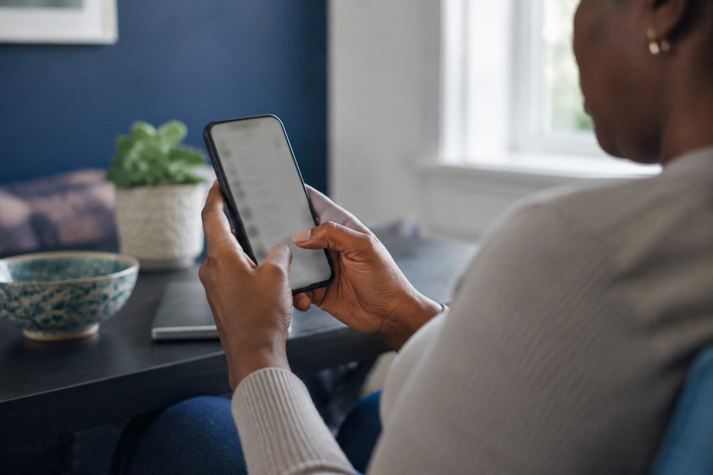 Live psychic reading conducted through text messages