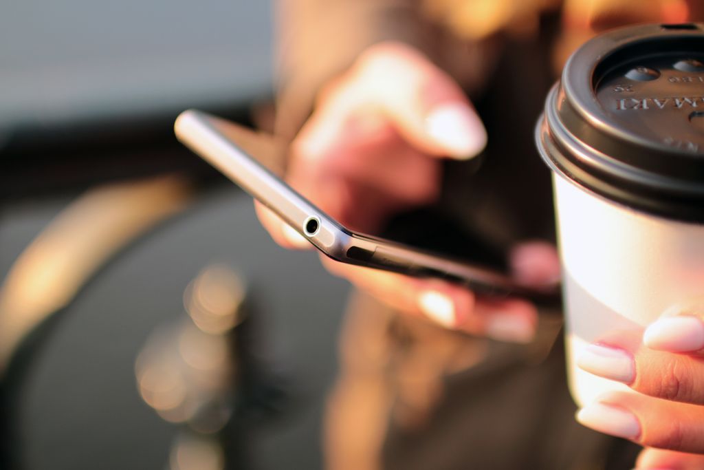 Text message psychic readings on a smartphone
